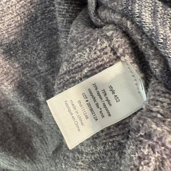Barefoot Dreams Cardigan Womens XS/S Gray CozyChic Lite Open Front Drape Knit - Picture 4 of 7